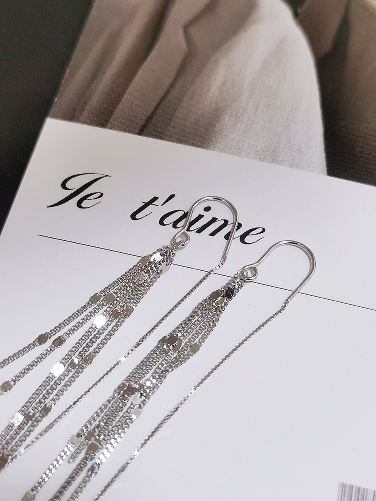 EH602294压片侧身链流苏防丢耳线