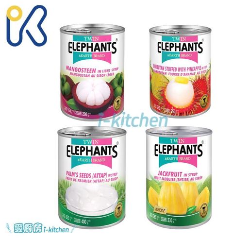 益寶康-雙象地球牌糖水罐頭