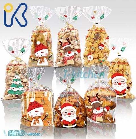 聖誕包裝袋50入(含金線) (2)