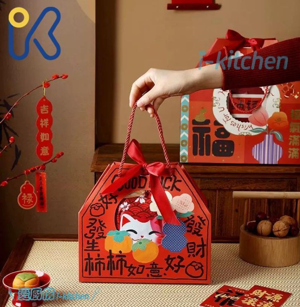 手提開窗福氣滿滿事事如意紙袋 (2)