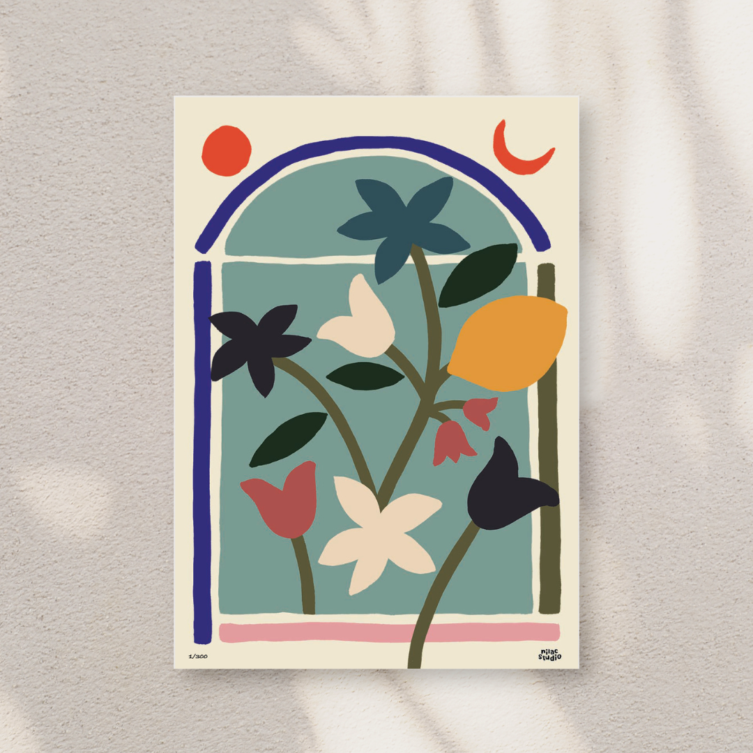 Neutral Orange Paper Card Print Mockup Instagram Post