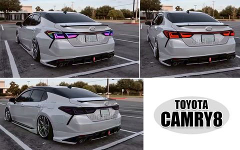 CAMRY8 燻黑幻彩動態貫穿式尾燈