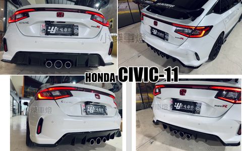 CIVIC11 Type-R 後保桿 含三管排氣管-1