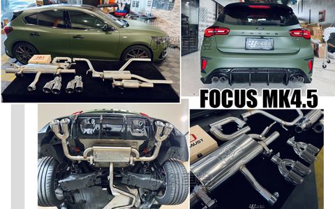 FOCUS MK4.5 st line 升級 RD 中尾段+遙控閥門+四出排氣尾管 排氣管