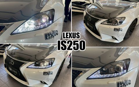IS250 黑框R8跑馬魚眼大燈竣揚-1