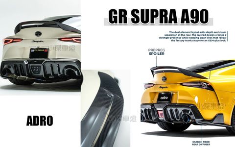 GR SUPRA A90 A91 正AURO 雙層式 乾碳 DRY CARBON 壓尾 尾翼-1