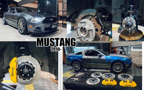MUSTANG 10 GT350 大六 400盤 黃色 卡鉗+ACE 355MM 加大碟 後煞車碟盤