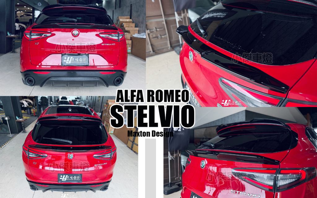 ALFE STELVIO MD 亮黑 尾翼 下尾翼