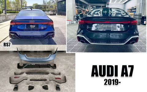 AUDI A7 19年 C8 RS7 後保桿 素材賣25000
