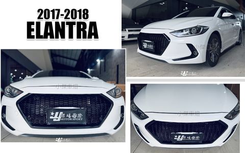 ELANTRA 17 網狀亮黑水箱罩-1