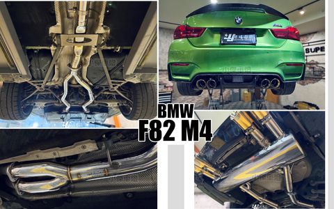 F82 M4 升級 ARMYTRIX 電控中尾段排氣管+鍍金尾飾管-1