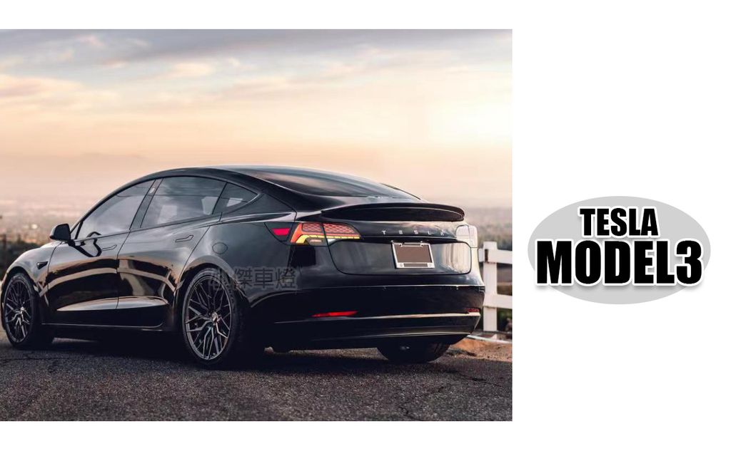 MODEL3 MODEL Y 燻黑尾燈-1