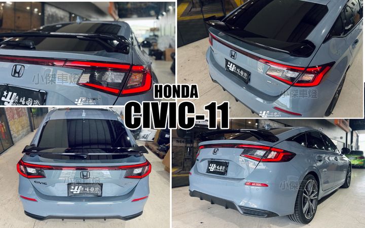 CIVIC 11代 亮黑 尾翼-1
