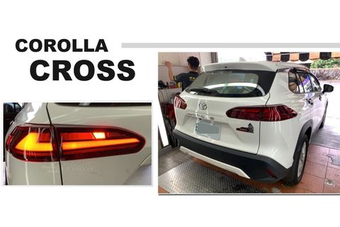 COROLLA CROSS CC 光柱 LED 跑馬方向燈 尾燈 後燈 紅殼-2