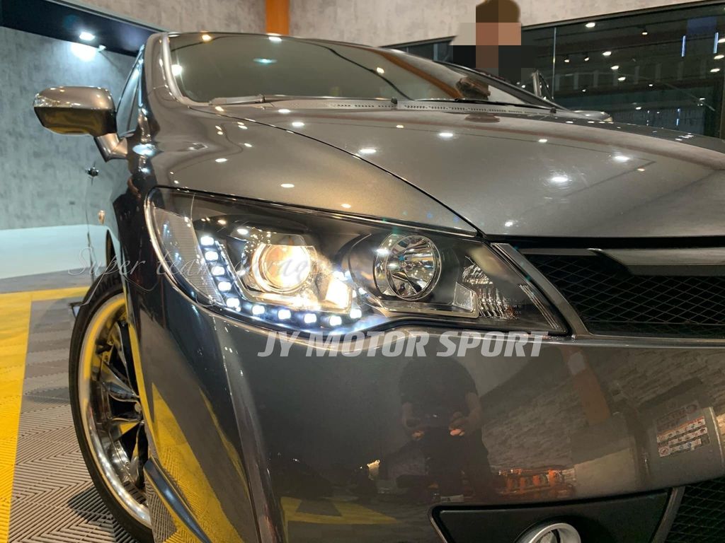 CIVIC 8 代 原廠HID可延用 雙功能U型 R8 燈眉 黑框 魚眼 大燈-3