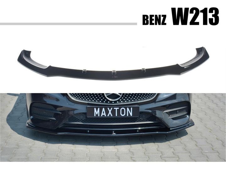 W213 E43 E53 MAXTON 亮黑 前下巴