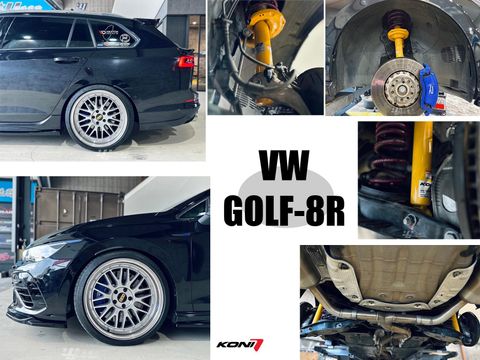 GOLF 8R GOLF8代 升級 KONI SPORT版本 黃筒 避震器 桶身-1