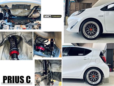 PRIUS C 2019- 小改款 BC 避震器 V1 30段阻尼 高低軟硬可調-1