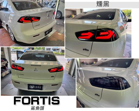 FORTIS 12-15 鯊魚頭 燻黑雙C光柱跑馬尾燈