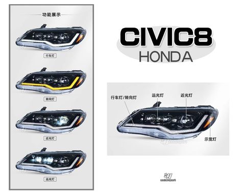 CIVIC8 全LED跑馬大燈