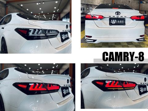 CAMRY8 黑框三線光柱尾燈