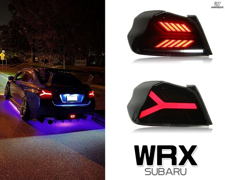 WRX 燻黑大牛跑馬尾燈