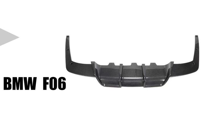 F06 F11 F12 改 M6 保桿用 碳纖維 卡夢 CARBON V款 後下巴