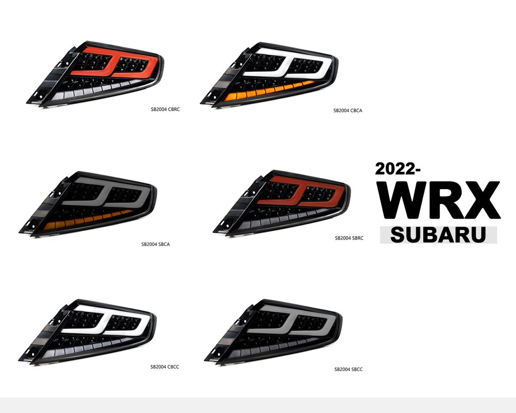 WRX 2022 跑馬光柱尾燈