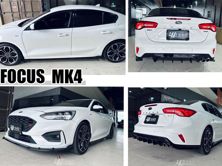 全新 FOCUS MK4 4門 4D ST-LINE 亮黑 前下巴 側裙定風翼 後下巴 尾翼-1