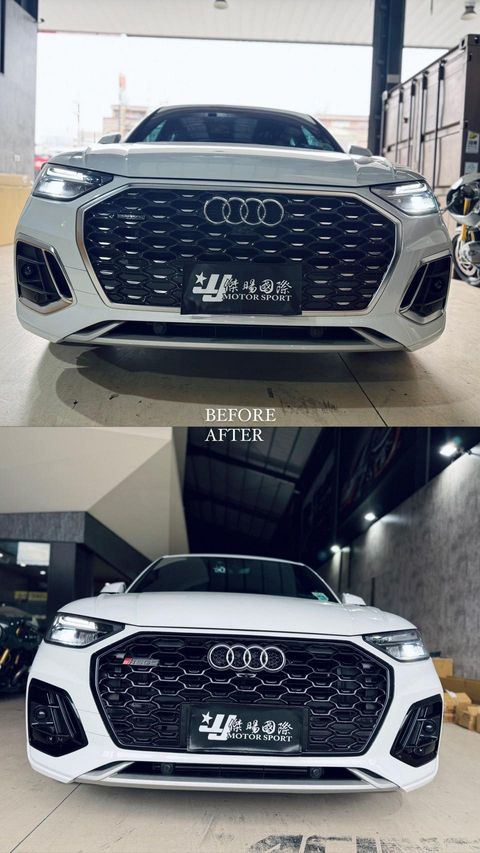 Q5 2021-2023 RS 改 亮黑 水箱罩 霧燈框-1