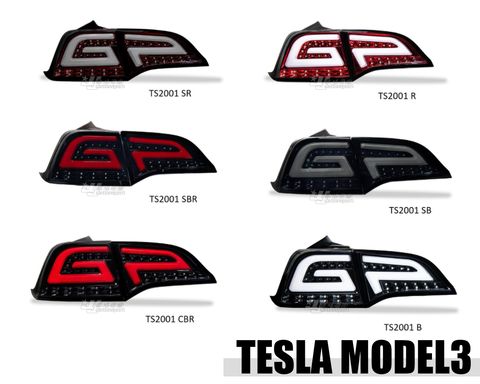 TESLA M3 MY LED 跑馬光柱尾燈
