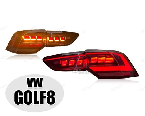 GOLF8 GOLF 8R GTI 升級新款光導 LED流水尾燈 賣13000