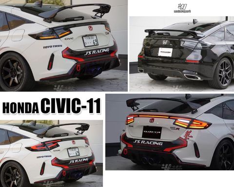 CIVIC11 勳黑光柱尾燈含貫穿燈