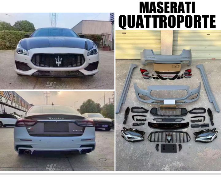 MASERATI 瑪莎拉蒂 QUATTROPORTE 快樂波特 老款改新款套件+大燈+尾燈+前中後 素材