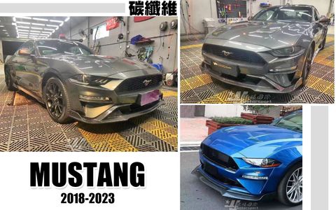 MUSTANG 野馬 18-23 碳纖維 卡夢 前下巴 賣15000