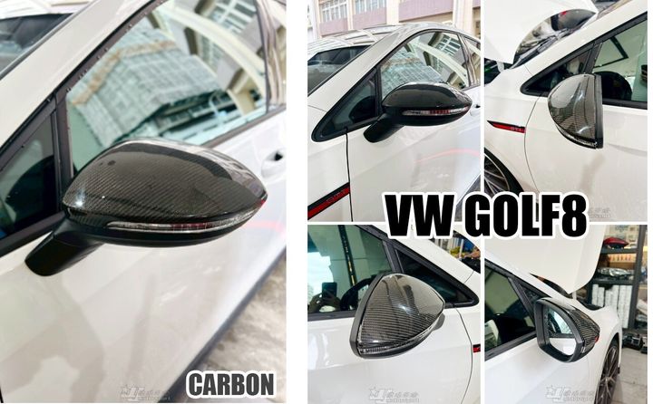 GOLF8 GTI R 卡夢 後視鏡外蓋