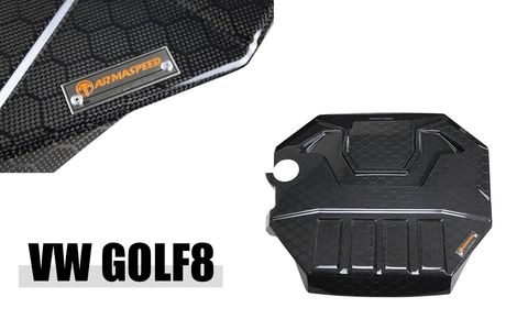 GOLF8 GTI ARMA 卡夢 碳纖維 引擎上飾蓋 蜂巢-1