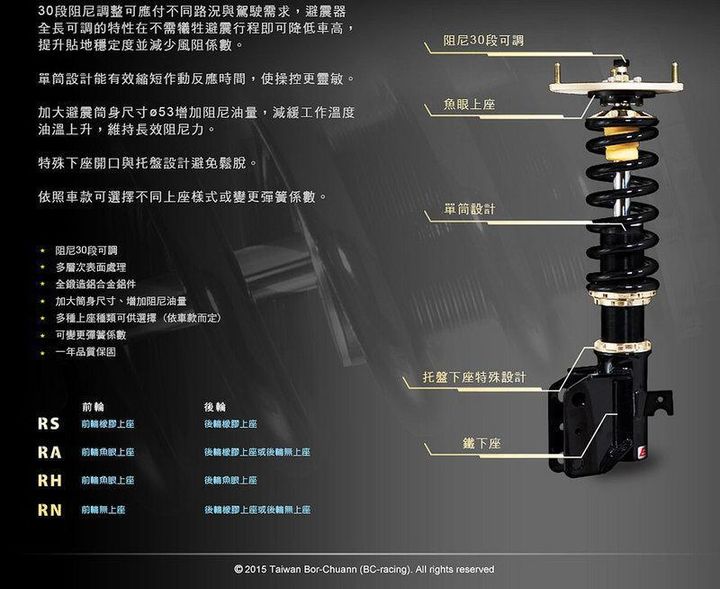 BC BR 避震器