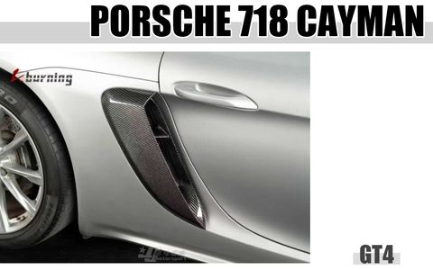 PORSCHE 718 CAYMAN GT4 進風口 乾碳纖維 賣25000