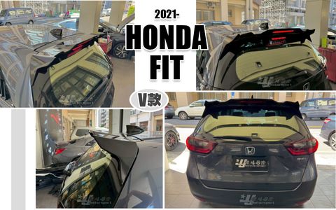 FIT 21- V款亮黑尾翼含三煞燈-1