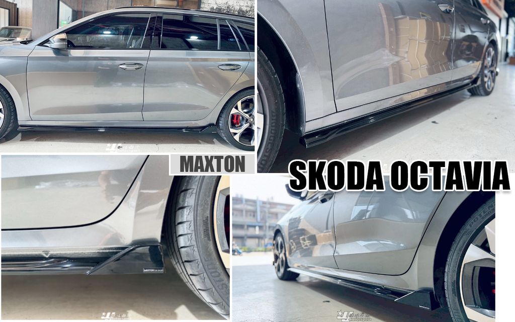 OCTAVIA MAXTON 亮黑 側裙