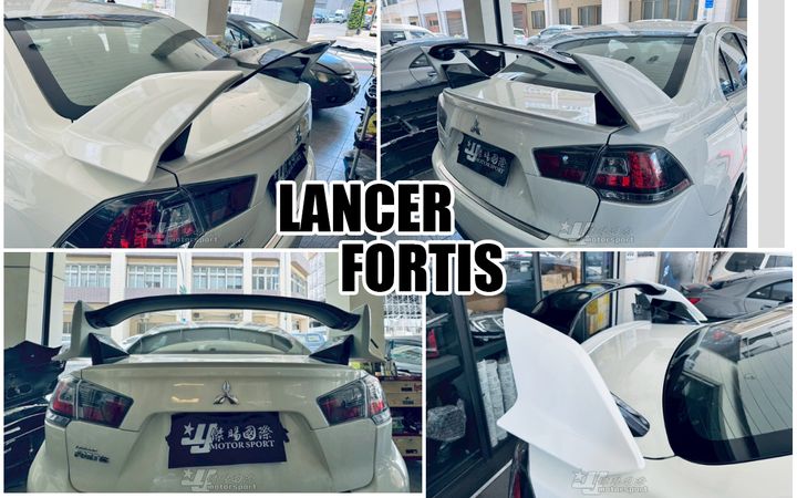 LANCER FORTIS 鯊魚頭 改裝 CIVIC 十代 T-R 尾翼-1
