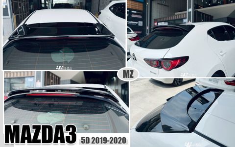 MAZDA3 19-20 5D MZ版 亮黑 尾翼-1