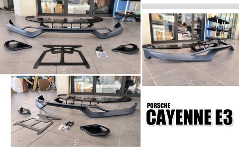 CAYENNE E3 TORBO 前下巴素材 賣18000