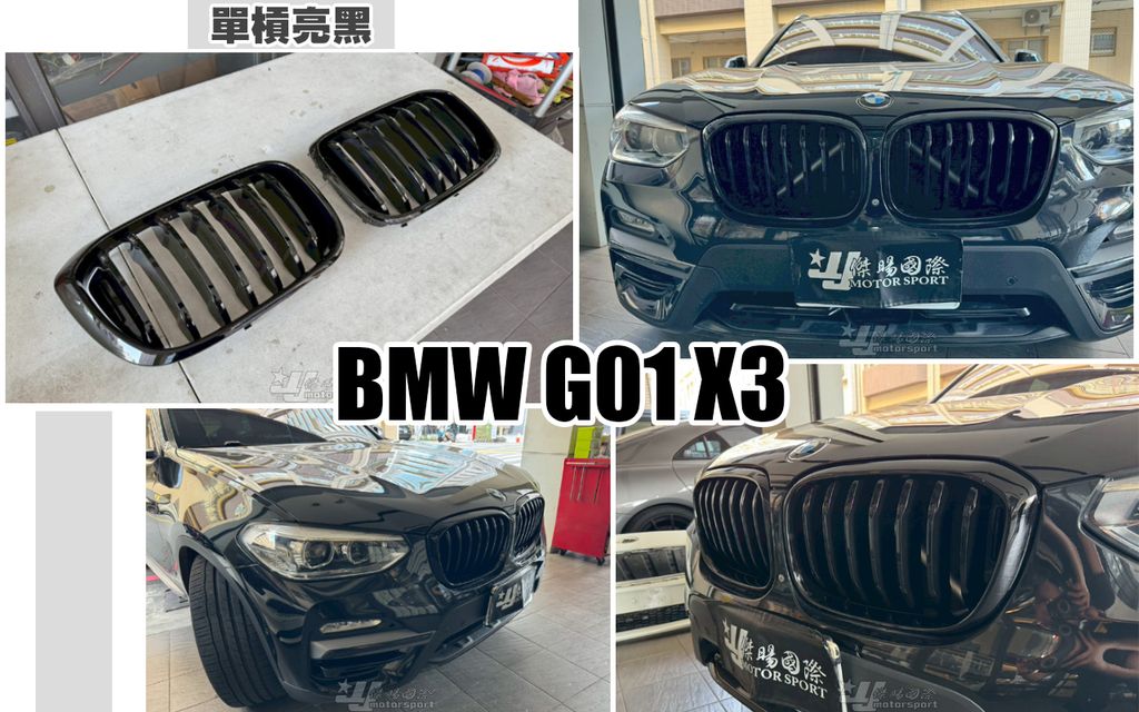 G01 X3 17- 單槓亮黑水箱罩