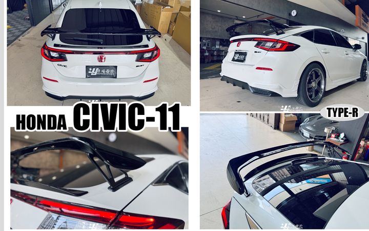 CIVIC 11代 TYPE-R 亮黑高腳尾翼