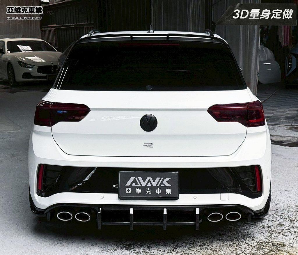 T-ROC T ROC 3D款 亮黑 前下巴 側裙 後下巴 尾翼-4