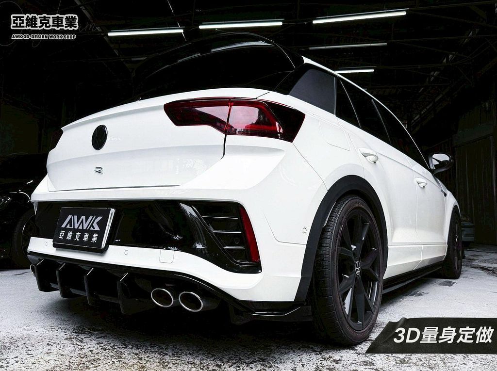 T-ROC T ROC 3D款 亮黑 前下巴 側裙 後下巴 尾翼-3