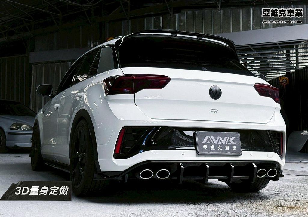 T-ROC T ROC 3D款 亮黑 前下巴 側裙 後下巴 尾翼-5