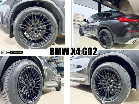 BC FORGED EH186單片式 消光黑鍛造鋁圈 BMW x4 G02 G01 19吋 輪框-2